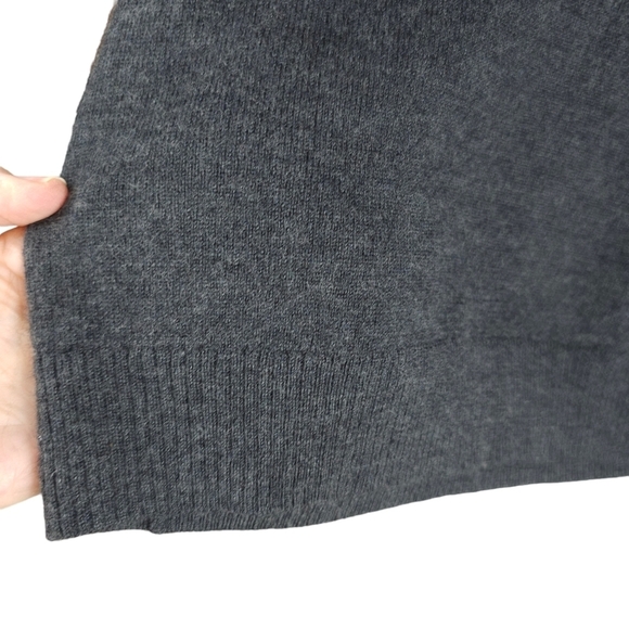 Cynthia Rowley Gray Bat Wing Cowl Neck Sweater - Picture 5 of 10